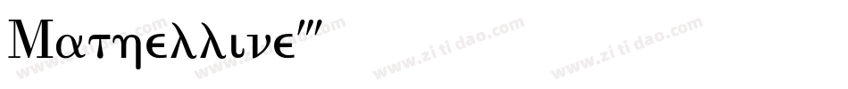 Mathelline字体转换