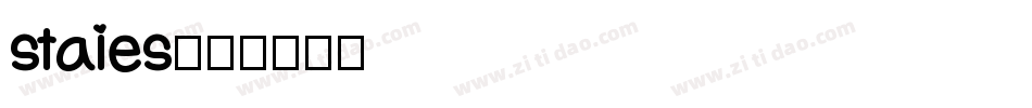 staies字体转换