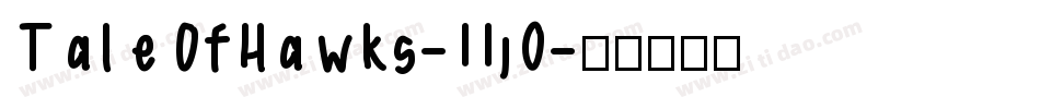 TaleOfHawks-11j0字体转换