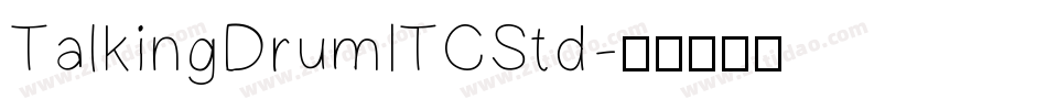 TalkingDrumITCStd字体转换