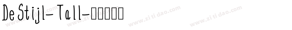 DeStijl-Tall字体转换
