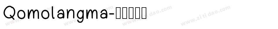 Qomolangma字体转换