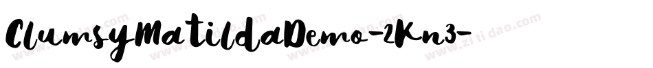 ClumsyMatildaDemo-2Kn3字体转换