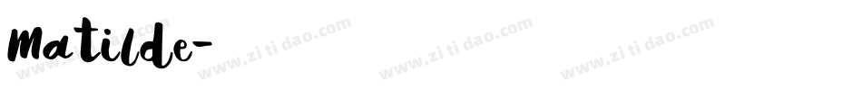 Matilde字体转换