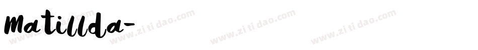 Matillda字体转换