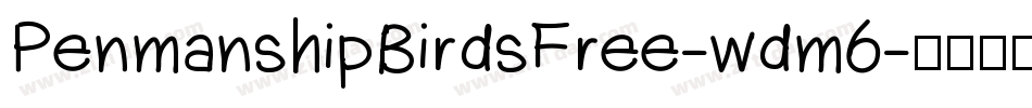 PenmanshipBirdsFree-wdm6字体转换
