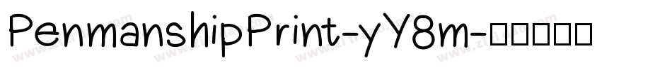 PenmanshipPrint-yY8m字体转换