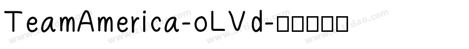 TeamAmerica-oLVd字体转换