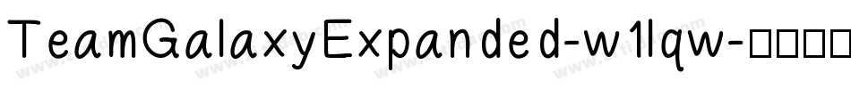 TeamGalaxyExpanded-w1lqw字体转换