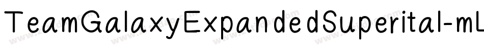 TeamGalaxyExpandedSuperital-mLYm2字体转换