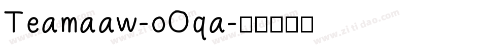 Teamaaw-oOqa字体转换