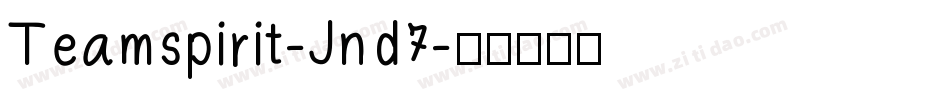 Teamspirit-Jnd7字体转换