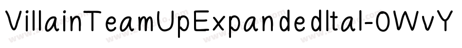 VillainTeamUpExpandedItal-0WvYG字体转换