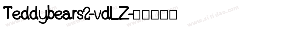 Teddybears2-vdLZ字体转换