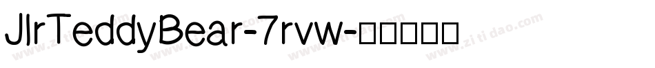 JlrTeddyBear-7rvw字体转换