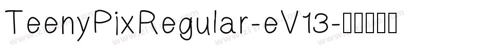 TeenyPixRegular-eV13字体转换