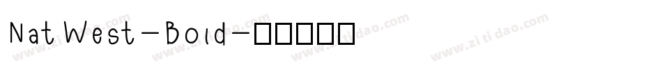 NatWest-Bold字体转换