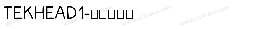 TEKHEAD1字体转换