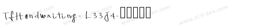 TfHandwriting-L33J4字体转换