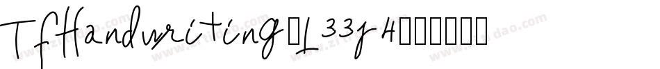 TfHandwriting-L33J4字体转换