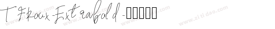 TFRoux-Extrabold字体转换