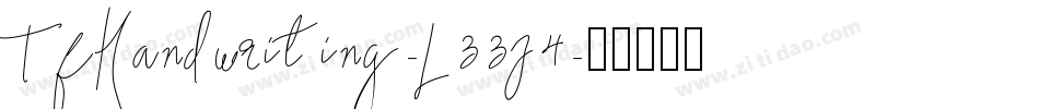 TfHandwriting-L33J4字体转换