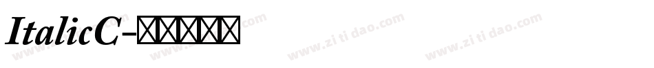 ItalicC字体转换