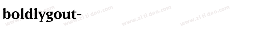 boldlygout字体转换