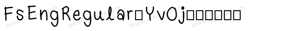 FsEngRegular-Yv0j字体转换