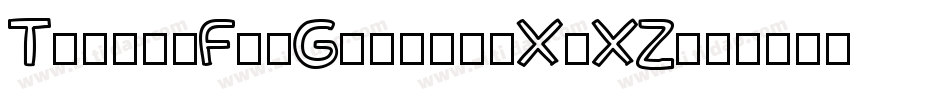 ThanksForGiving-XjXZ字体转换