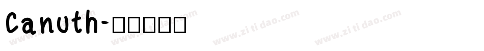 Canuth字体转换