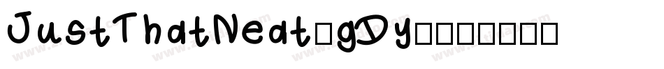 JustThatNeat-gDy6字体转换