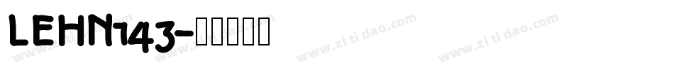 LEHN143字体转换