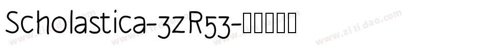 Scholastica-3zR53字体转换