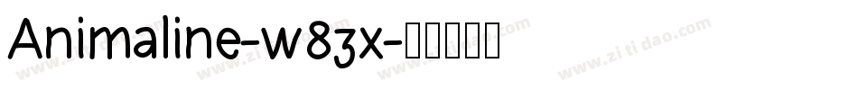 Animaline-w83x字体转换
