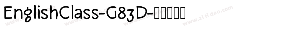EnglishClass-G83D字体转换