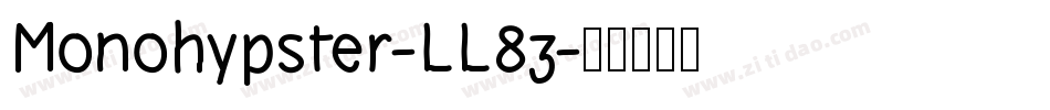 Monohypster-LL83字体转换