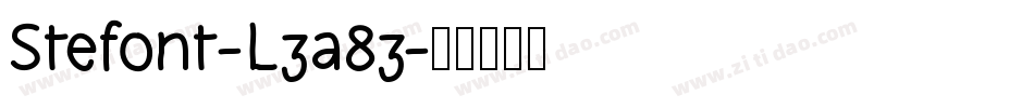 Stefont-L3a83字体转换