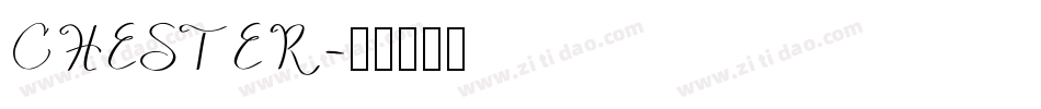 CHESTER字体转换