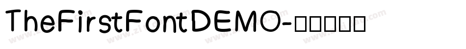 TheFirstFontDEMO字体转换