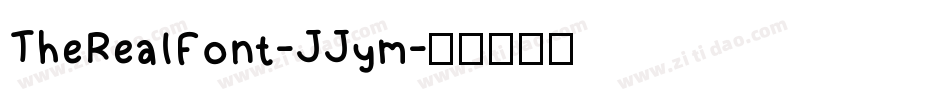 TheRealFont-JJym字体转换