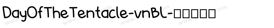 DayOfTheTentacle-vnBL字体转换
