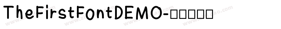 TheFirstFontDEMO字体转换