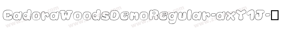 CadoraWoodsDemoRegular-axY1J字体转换