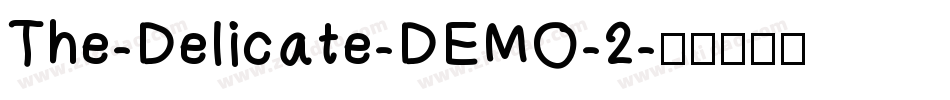 The-Delicate-DEMO-2字体转换