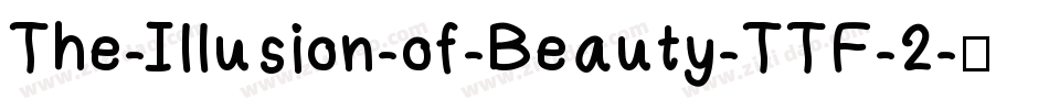 The-Illusion-of-Beauty-TTF-2字体转换