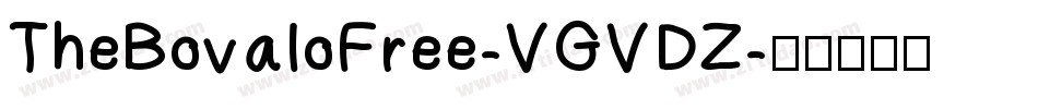 TheBovaloFree-VGVDZ字体转换