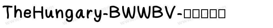 TheHungary-BWWBV字体转换