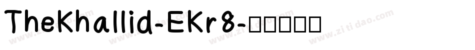 TheKhallid-EKr8字体转换