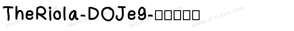 TheRiola-DOJe9字体转换
